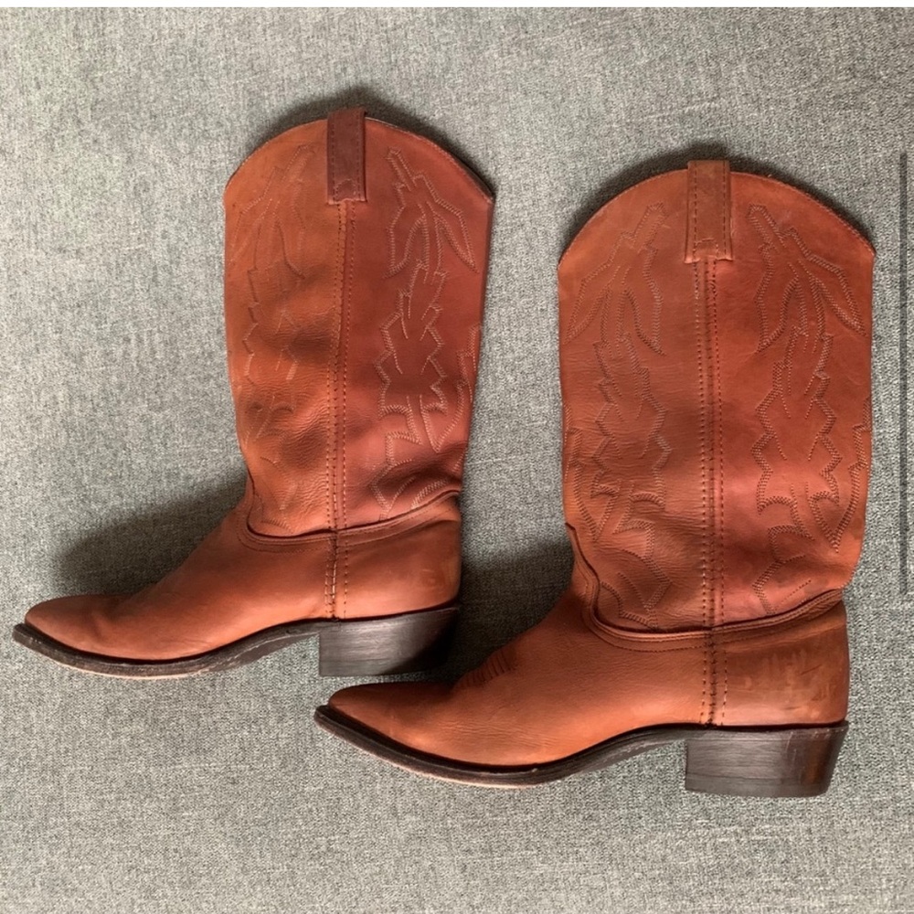 Vintage Dan Post Marlboro Cowboy Boots